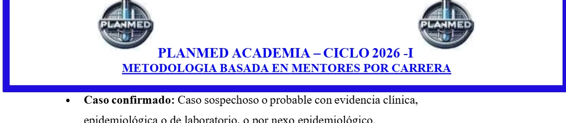 PLANMED ACADEMIA – CICLO 2027 - I