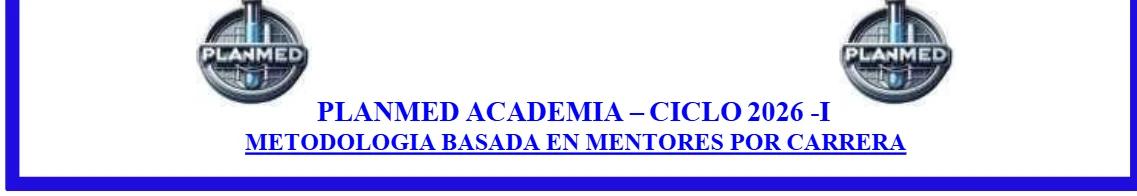 PLANMED ACADEMIA – CICLO 2027 - I