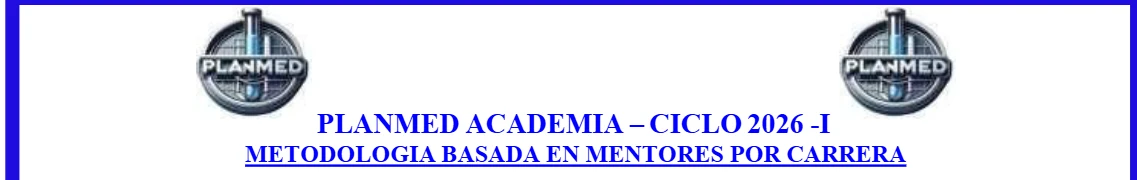 PLANMED ACADEMIA – CICLO 2027 - I