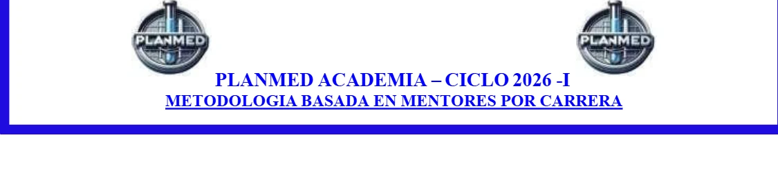 PLANMED ACADEMIA – CICLO 2027 - I